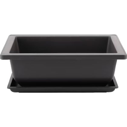 Bonsai plastikinis vazonas su lėkštute