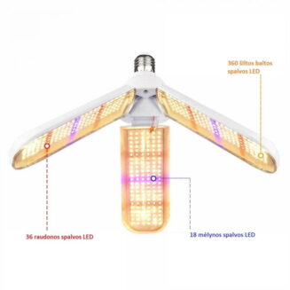 Pilno spektro LED lempa 414 LED - Image 2